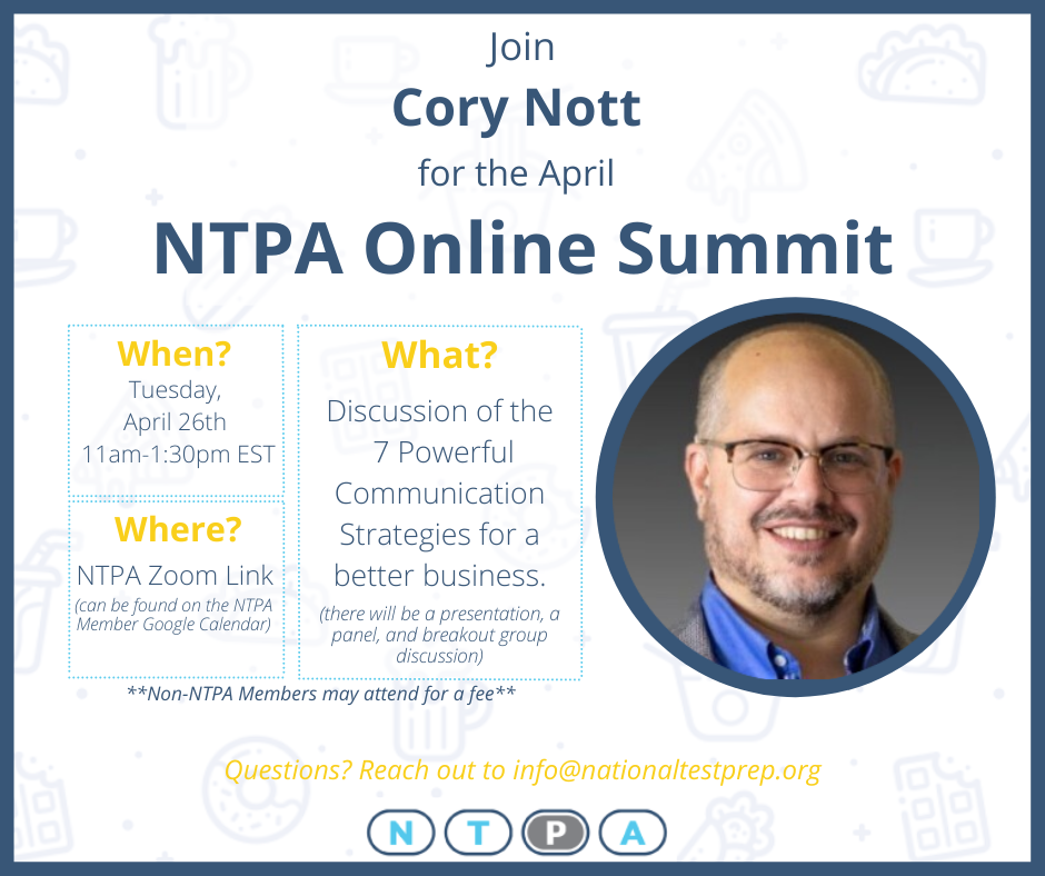 Cory Nott - Speaker for April NTPA Online Summit